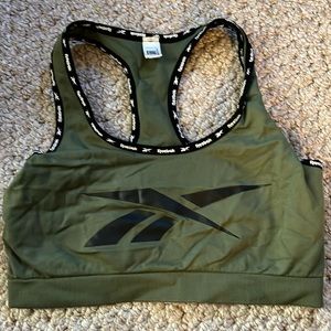 Reebok Olive Green Sports Bra
